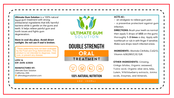 DOUBLE Strength Ultimate Gum Solution 1 oz Bottle - Ultimate Gum Solution