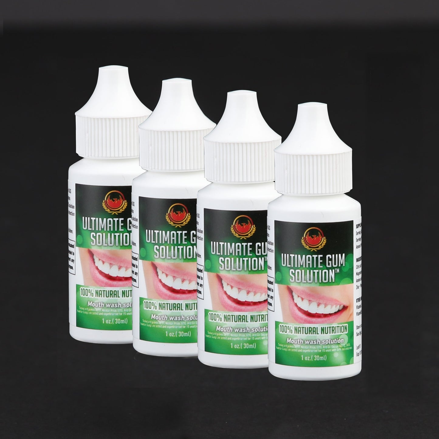 SS-Ultimate Gum Solution Single Strength Pack- 4 - 1 oz Bottles - The Ultimate Gum Solution